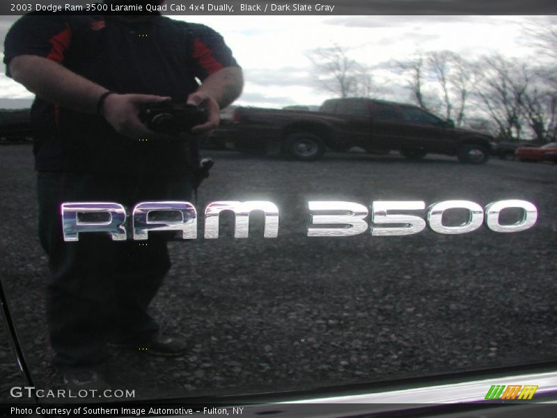 Black / Dark Slate Gray 2003 Dodge Ram 3500 Laramie Quad Cab 4x4 Dually