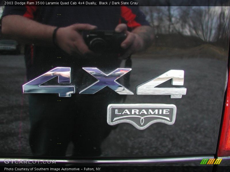 Black / Dark Slate Gray 2003 Dodge Ram 3500 Laramie Quad Cab 4x4 Dually