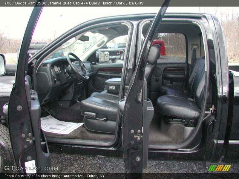  2003 Ram 3500 Laramie Quad Cab 4x4 Dually Dark Slate Gray Interior