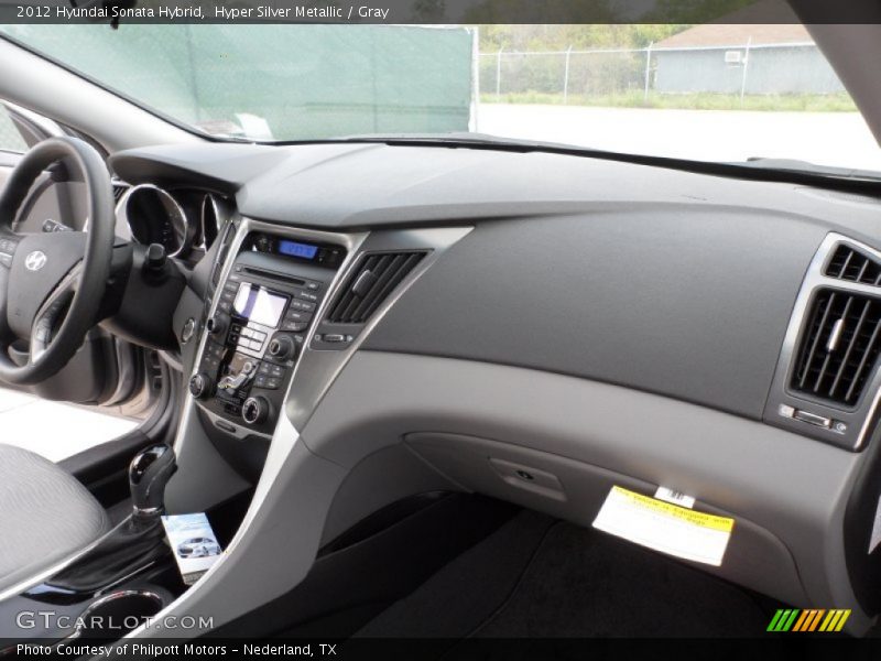 Hyper Silver Metallic / Gray 2012 Hyundai Sonata Hybrid