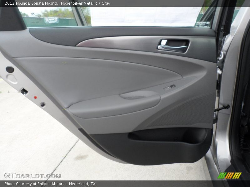Hyper Silver Metallic / Gray 2012 Hyundai Sonata Hybrid