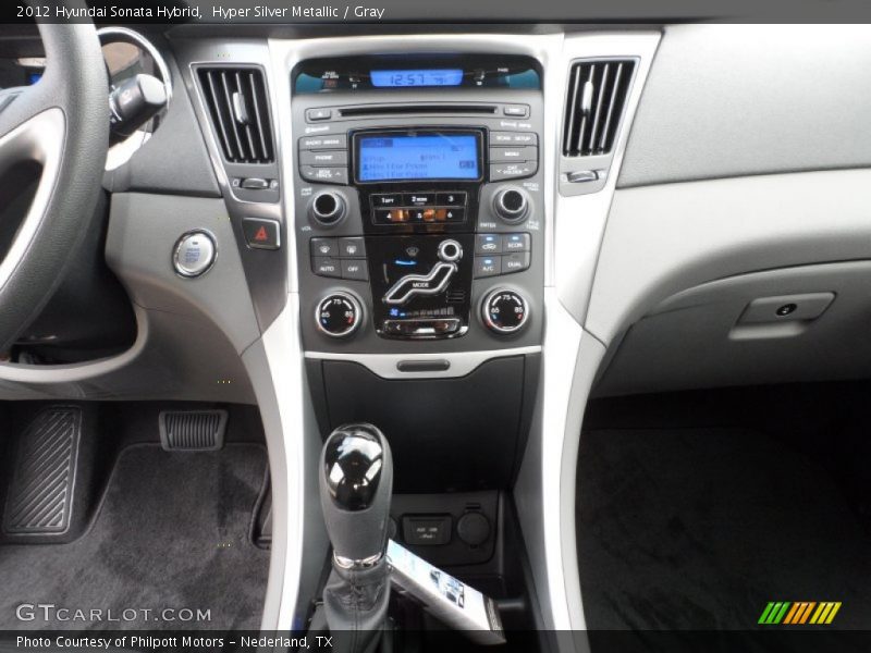 Hyper Silver Metallic / Gray 2012 Hyundai Sonata Hybrid