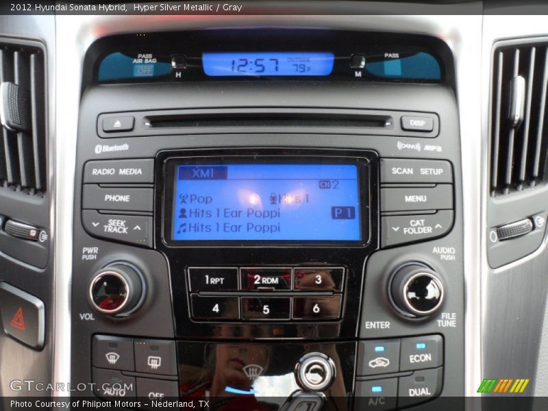 Hyper Silver Metallic / Gray 2012 Hyundai Sonata Hybrid