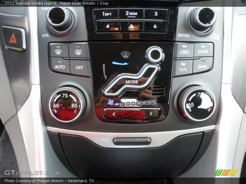 Hyper Silver Metallic / Gray 2012 Hyundai Sonata Hybrid