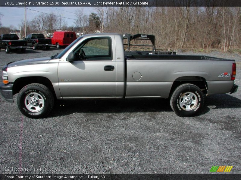 Light Pewter Metallic / Graphite 2001 Chevrolet Silverado 1500 Regular Cab 4x4