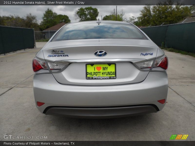 Silver Frost Metallic / Gray 2012 Hyundai Sonata Hybrid