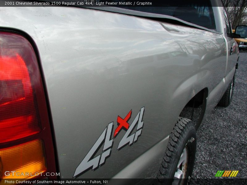 Light Pewter Metallic / Graphite 2001 Chevrolet Silverado 1500 Regular Cab 4x4