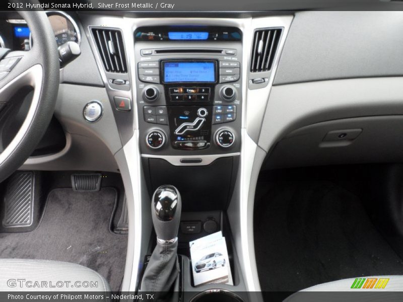Silver Frost Metallic / Gray 2012 Hyundai Sonata Hybrid