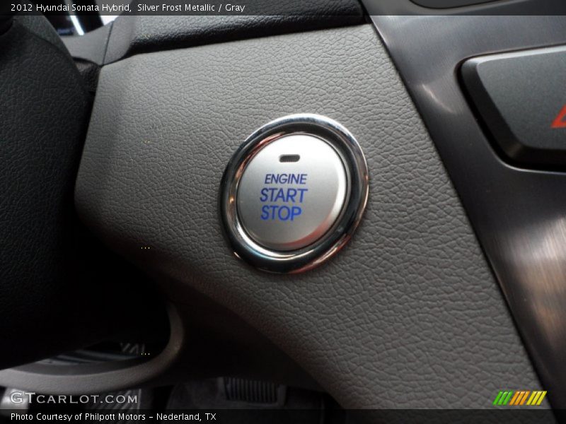 Silver Frost Metallic / Gray 2012 Hyundai Sonata Hybrid