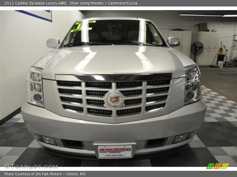 Silver Lining Metallic / Cashmere/Cocoa 2011 Cadillac Escalade Luxury AWD