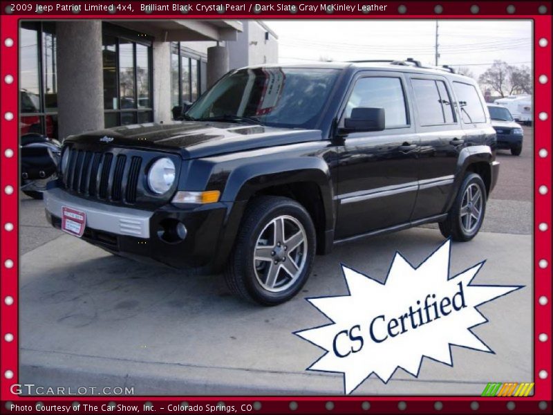 Brilliant Black Crystal Pearl / Dark Slate Gray McKinley Leather 2009 Jeep Patriot Limited 4x4