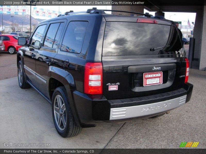 Brilliant Black Crystal Pearl / Dark Slate Gray McKinley Leather 2009 Jeep Patriot Limited 4x4