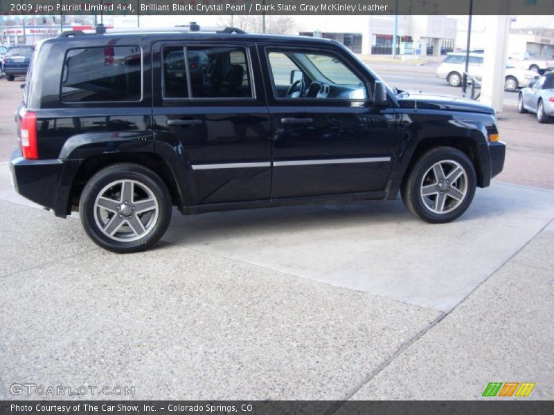 Brilliant Black Crystal Pearl / Dark Slate Gray McKinley Leather 2009 Jeep Patriot Limited 4x4