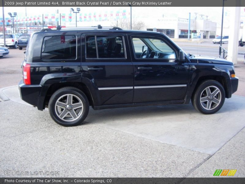 Brilliant Black Crystal Pearl / Dark Slate Gray McKinley Leather 2009 Jeep Patriot Limited 4x4