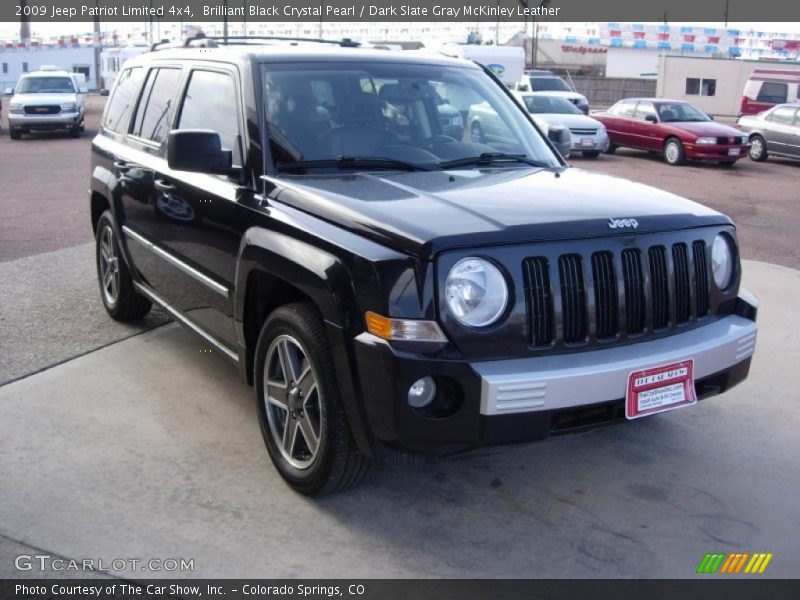 Brilliant Black Crystal Pearl / Dark Slate Gray McKinley Leather 2009 Jeep Patriot Limited 4x4