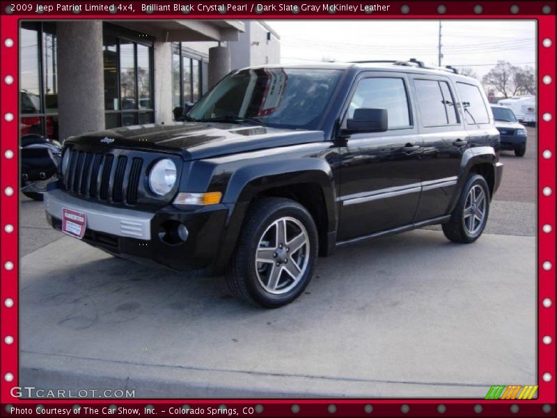 Brilliant Black Crystal Pearl / Dark Slate Gray McKinley Leather 2009 Jeep Patriot Limited 4x4