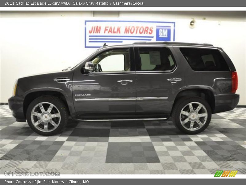 Galaxy Gray Metallic / Cashmere/Cocoa 2011 Cadillac Escalade Luxury AWD