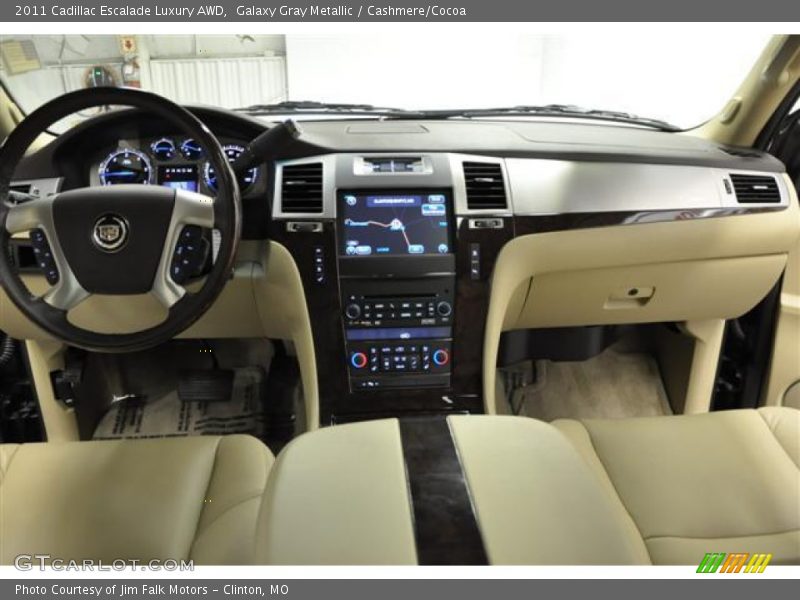 Galaxy Gray Metallic / Cashmere/Cocoa 2011 Cadillac Escalade Luxury AWD