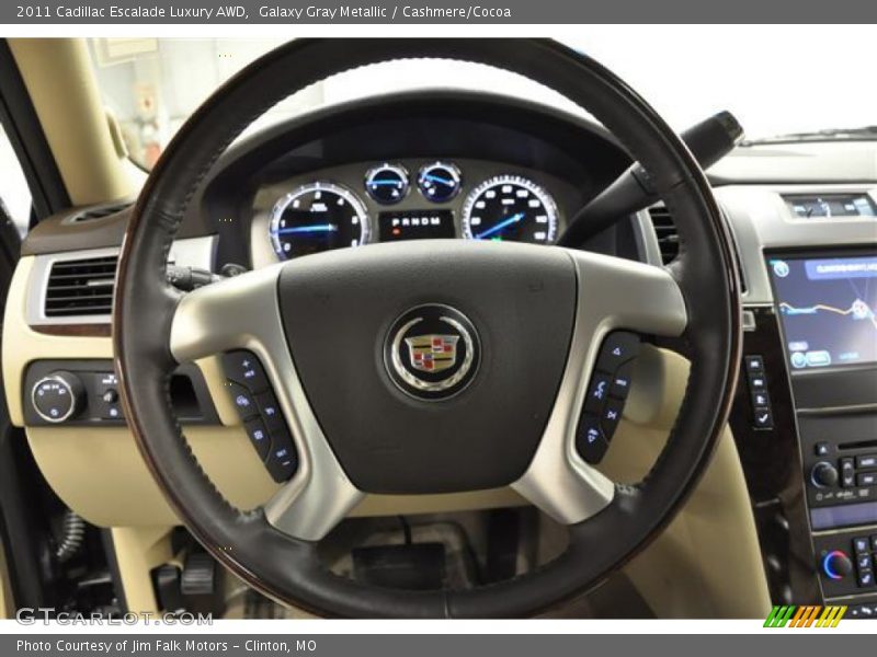 Galaxy Gray Metallic / Cashmere/Cocoa 2011 Cadillac Escalade Luxury AWD