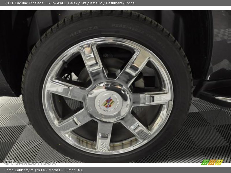 Galaxy Gray Metallic / Cashmere/Cocoa 2011 Cadillac Escalade Luxury AWD