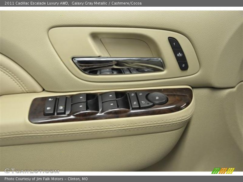 Galaxy Gray Metallic / Cashmere/Cocoa 2011 Cadillac Escalade Luxury AWD