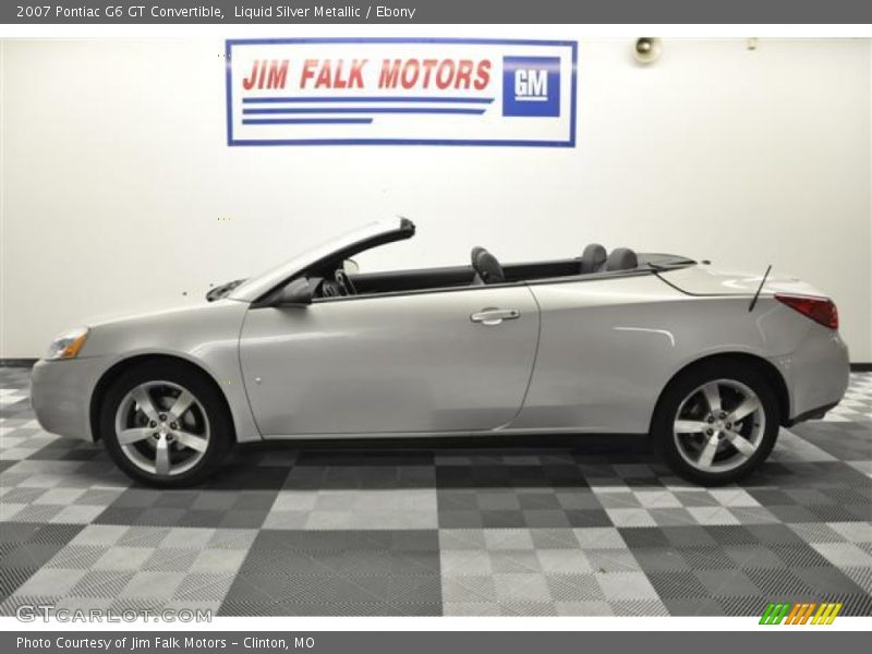 Liquid Silver Metallic / Ebony 2007 Pontiac G6 GT Convertible