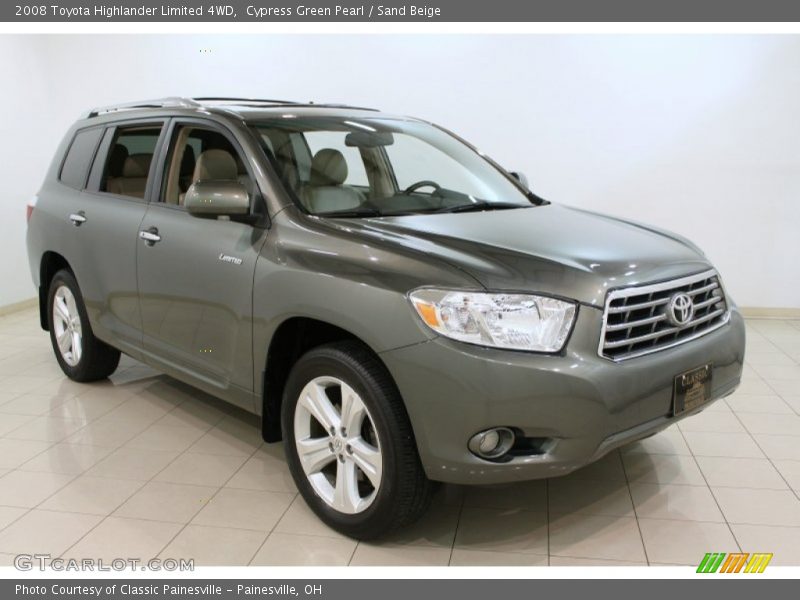 Cypress Green Pearl / Sand Beige 2008 Toyota Highlander Limited 4WD