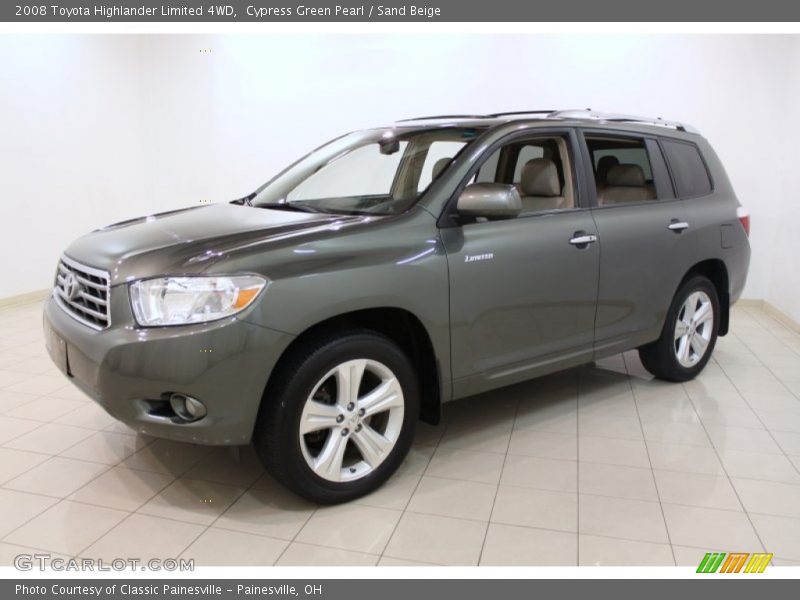 Cypress Green Pearl / Sand Beige 2008 Toyota Highlander Limited 4WD