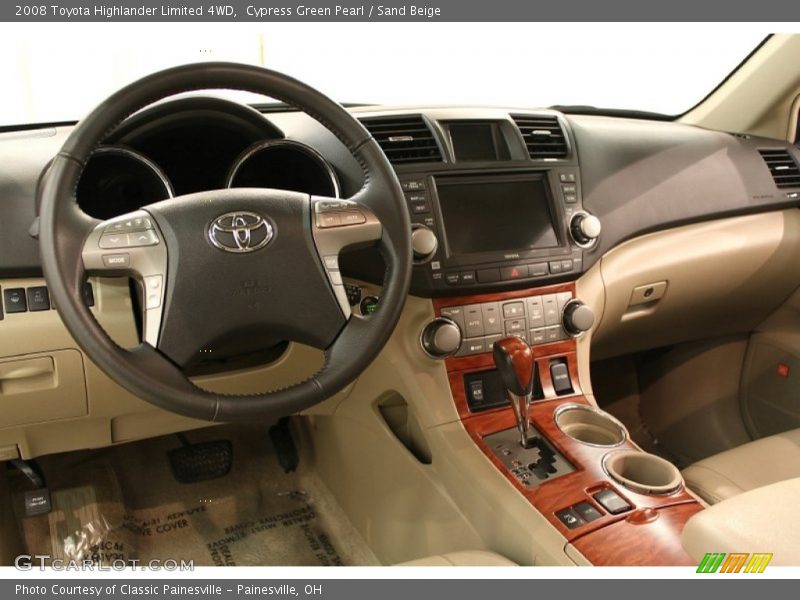 Cypress Green Pearl / Sand Beige 2008 Toyota Highlander Limited 4WD