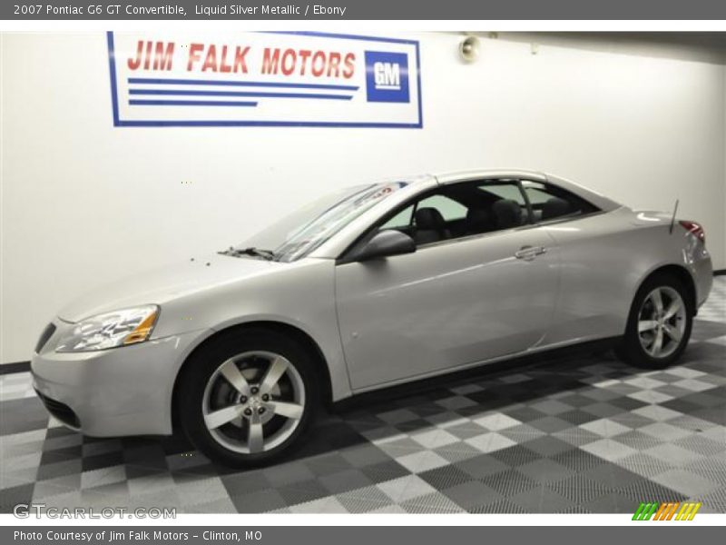 Liquid Silver Metallic / Ebony 2007 Pontiac G6 GT Convertible
