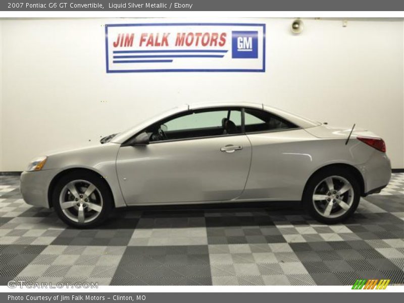 Liquid Silver Metallic / Ebony 2007 Pontiac G6 GT Convertible