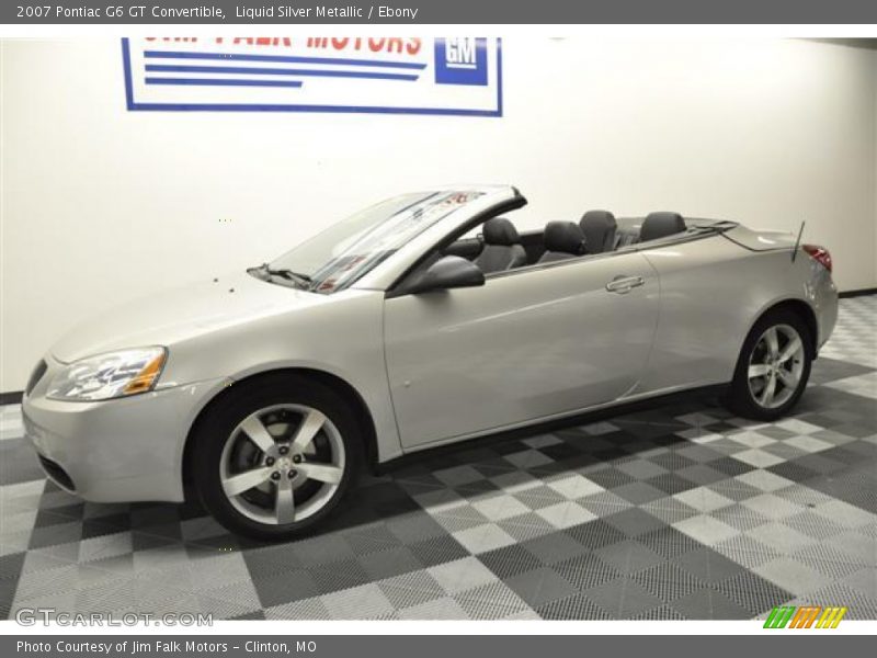 Liquid Silver Metallic / Ebony 2007 Pontiac G6 GT Convertible