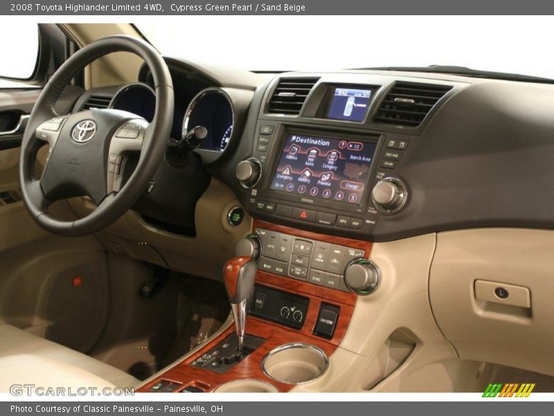 Cypress Green Pearl / Sand Beige 2008 Toyota Highlander Limited 4WD