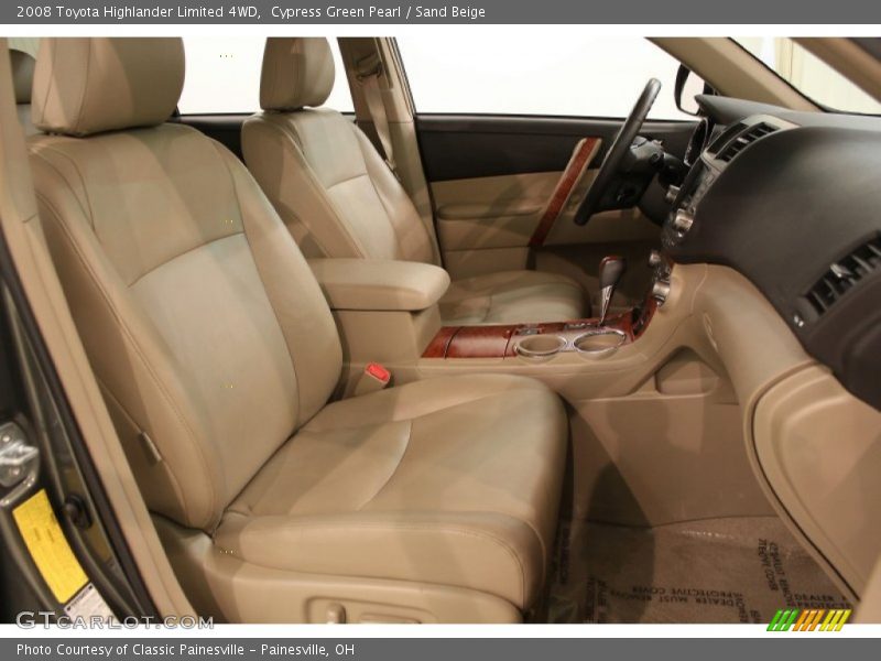 Cypress Green Pearl / Sand Beige 2008 Toyota Highlander Limited 4WD