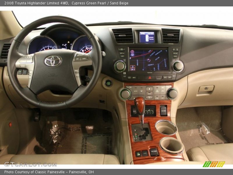 Cypress Green Pearl / Sand Beige 2008 Toyota Highlander Limited 4WD