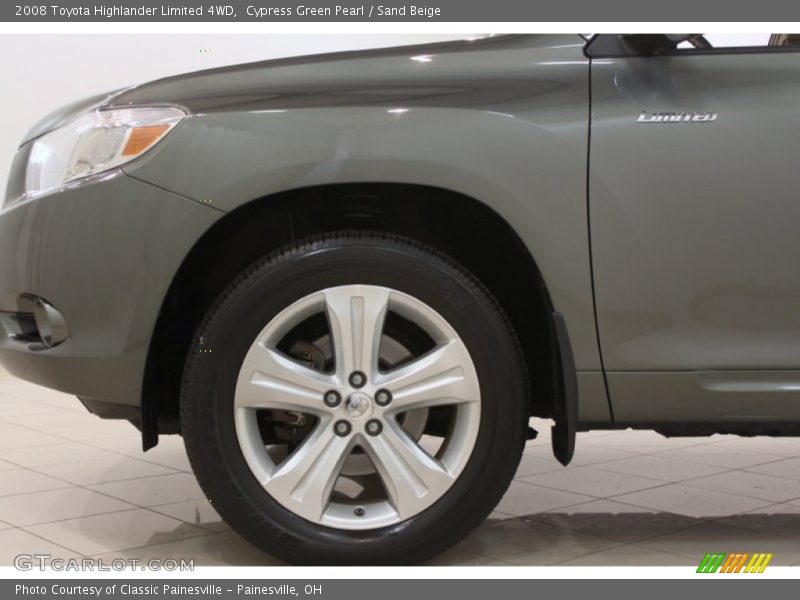 Cypress Green Pearl / Sand Beige 2008 Toyota Highlander Limited 4WD
