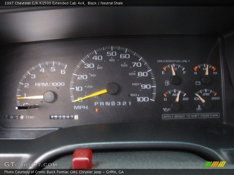 Black / Neutral Shale 1997 Chevrolet C/K K1500 Extended Cab 4x4
