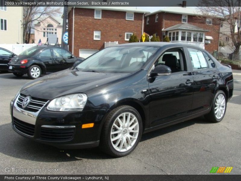 Black Uni / Anthracite 2009 Volkswagen Jetta Wolfsburg Edition Sedan