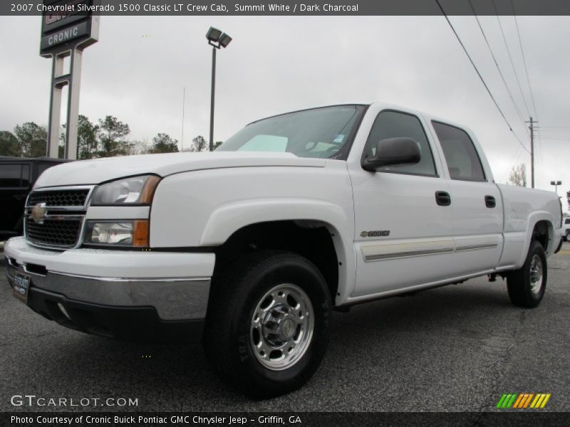 Summit White / Dark Charcoal 2007 Chevrolet Silverado 1500 Classic LT Crew Cab