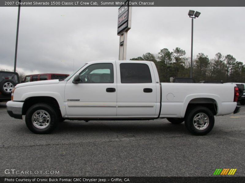 Summit White / Dark Charcoal 2007 Chevrolet Silverado 1500 Classic LT Crew Cab