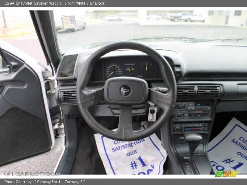 Bright White / Charcoal 1994 Chevrolet Cavalier Wagon
