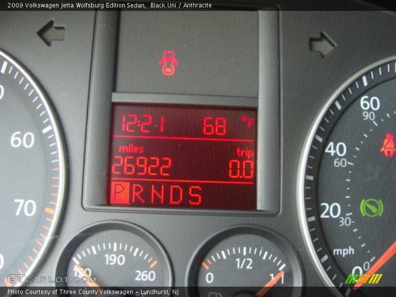 Black Uni / Anthracite 2009 Volkswagen Jetta Wolfsburg Edition Sedan