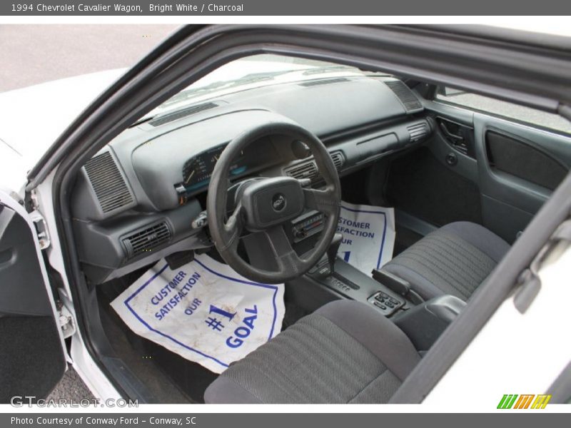 Bright White / Charcoal 1994 Chevrolet Cavalier Wagon