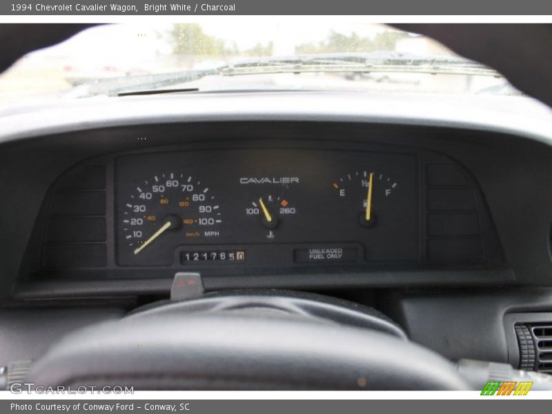 Bright White / Charcoal 1994 Chevrolet Cavalier Wagon