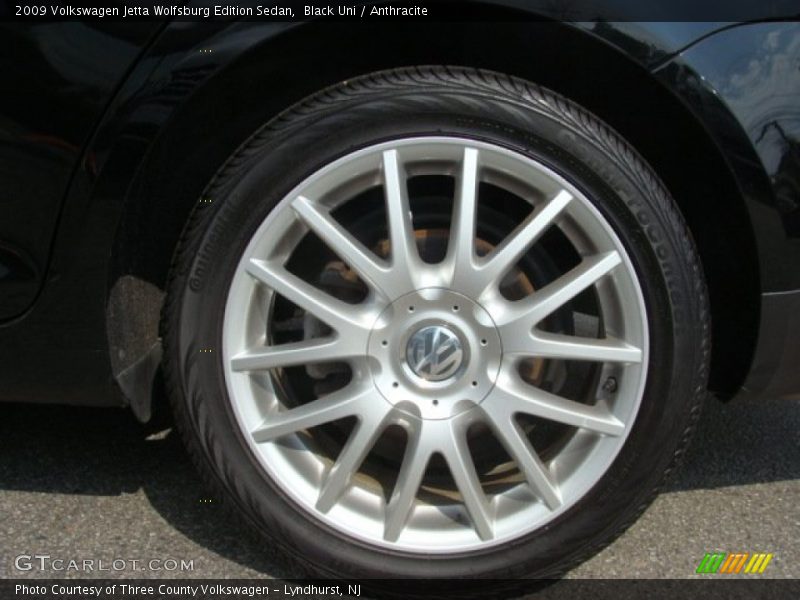 Black Uni / Anthracite 2009 Volkswagen Jetta Wolfsburg Edition Sedan