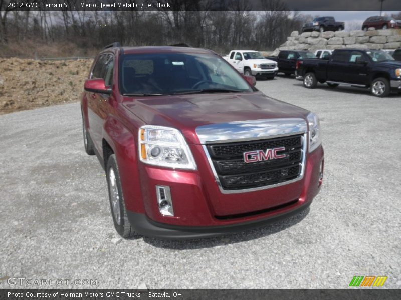 Merlot Jewel Metallic / Jet Black 2012 GMC Terrain SLT