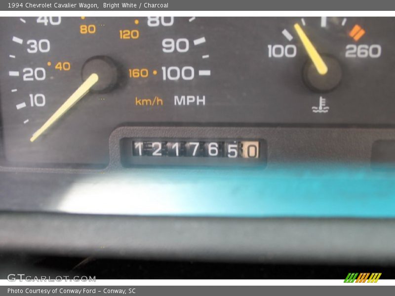 Bright White / Charcoal 1994 Chevrolet Cavalier Wagon