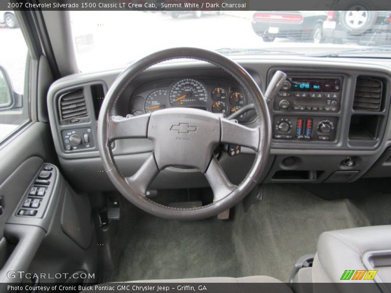 Summit White / Dark Charcoal 2007 Chevrolet Silverado 1500 Classic LT Crew Cab