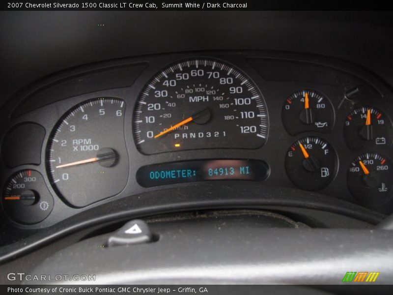 Summit White / Dark Charcoal 2007 Chevrolet Silverado 1500 Classic LT Crew Cab