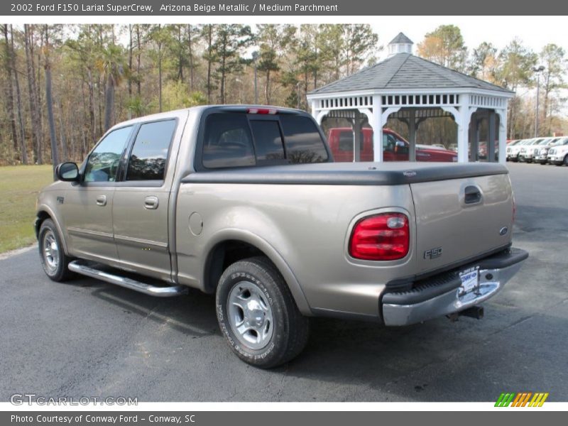 Arizona Beige Metallic / Medium Parchment 2002 Ford F150 Lariat SuperCrew